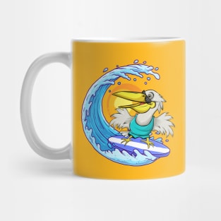 Pelican Surfing Mug